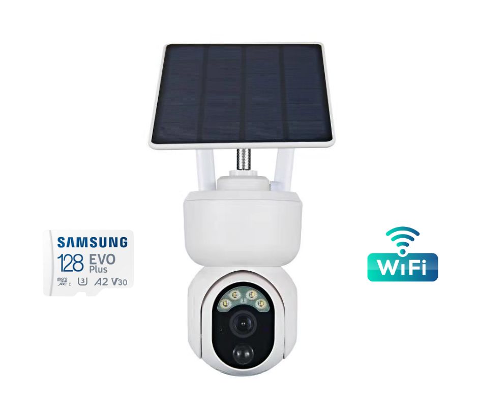 Solar PTZ Security Camera WIFI with batteries