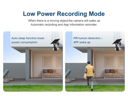 Dual lens 4G Solar PTZ Security camera