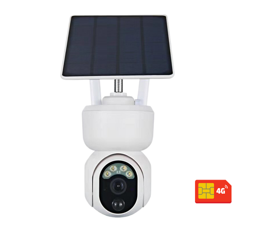 Solar PTZ Security Camera 4G with batteries