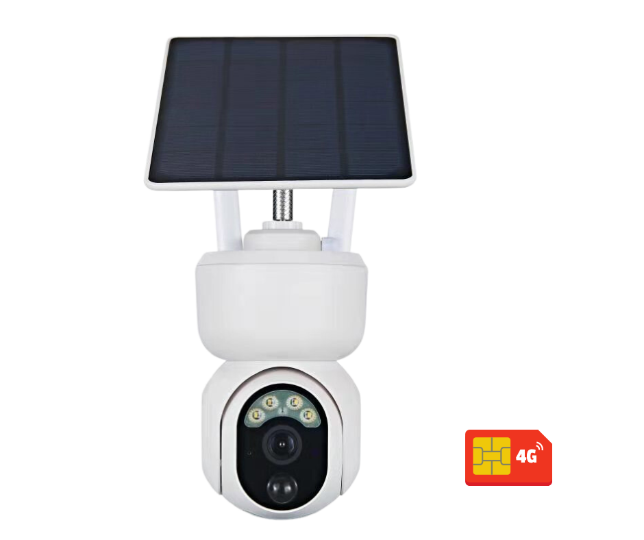 Solar PTZ Security Camera 4G with batteries