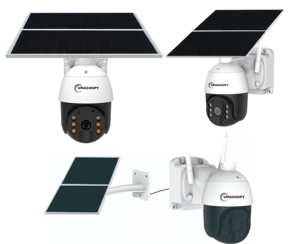 Metal Solar PTZ Security Camera 4G with Batteries